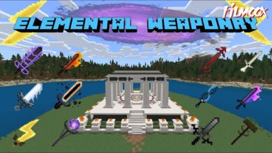 ماين كرافت مود Elemental Weaponry
