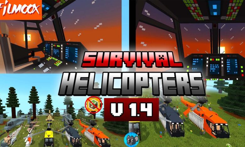 ماين كرافت مود Survival Helicopters