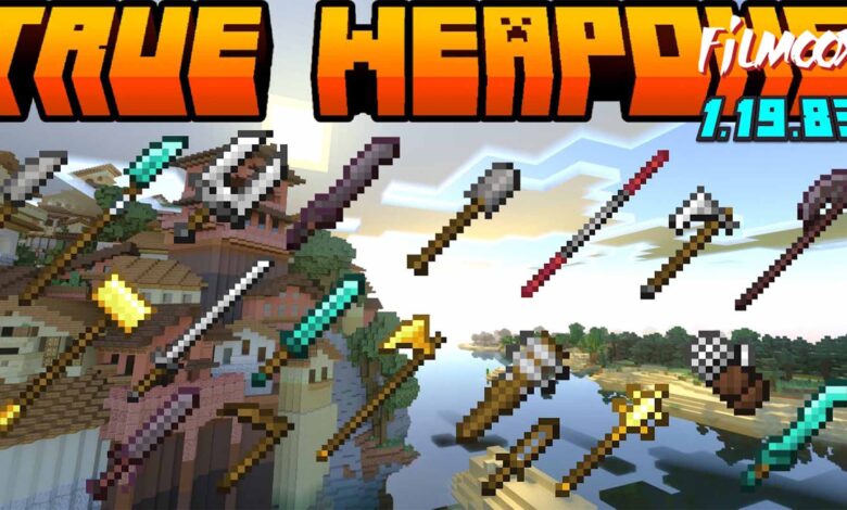 ماين كرافت مود True Weapons