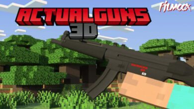 ماين كرافت مود ActualGuns 3D