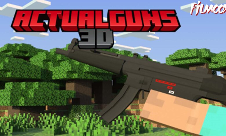 ماين كرافت مود ActualGuns 3D