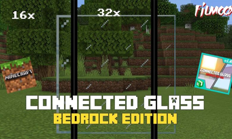 ماين كرافت مود Connected Glass