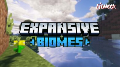 ماين كرافت مود Expansive Biomes