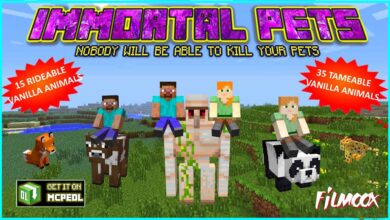 ماين كرافت مود Immortal Pets
