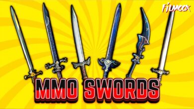 ماين كرافت مود MMO SWORDS