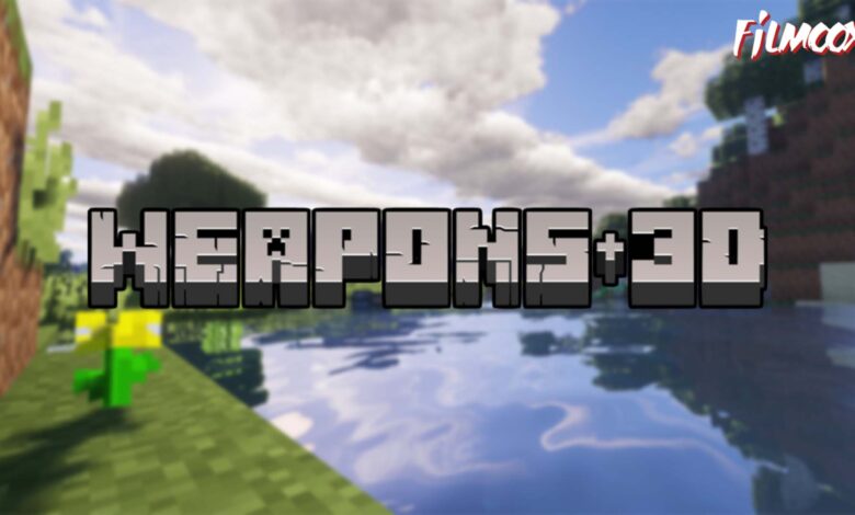 ماين كرافت مود Weapons+3D
