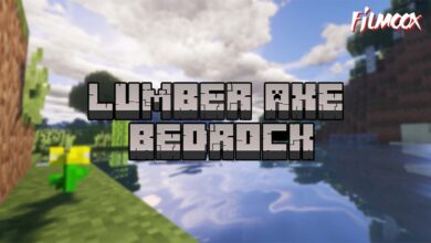 ماين كرافت مود Lumber Axe Bedrock