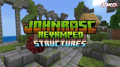 ماين كرافت مود Johnrasc Structures Revamped