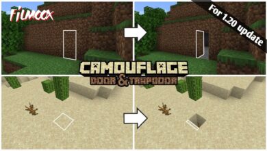 ماين كرافت مود Camouflage Door