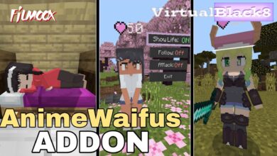 ماين كرافت مود Anime Waifus