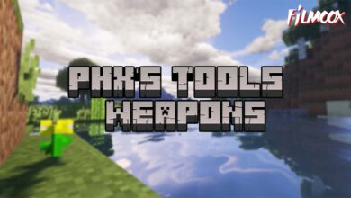 ماين كرافت مود PHX's Tools & Weapons