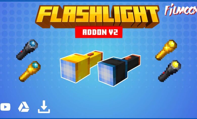 ماين كرافت مود Flashlight V2