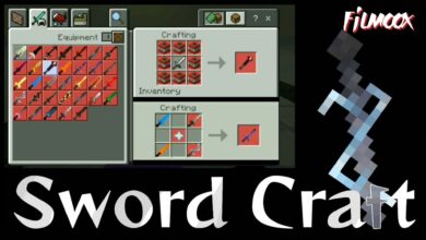 ماين كرافت مود Sword Craft