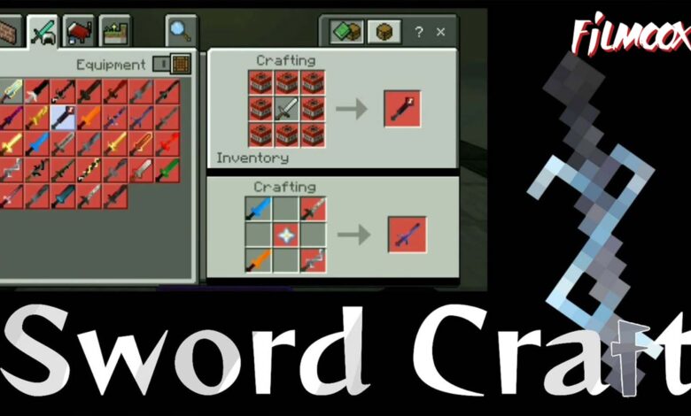ماين كرافت مود Sword Craft