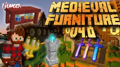 ماين كرافت مود Medieval Furniture