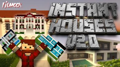 ماين كرافت مود Instant Houses