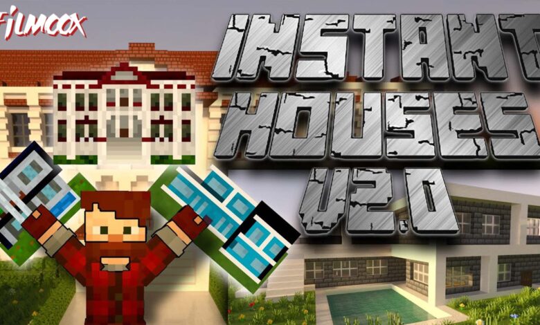 ماين كرافت مود Instant Houses
