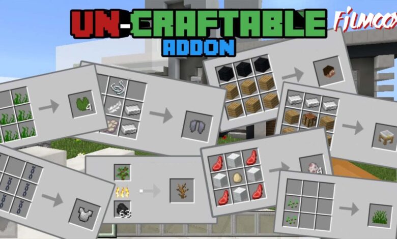 ماين كرافت مود Un-Craftable