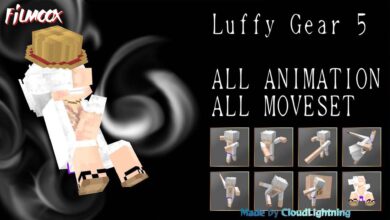 ماين كرافت مود Luffy Gear 5