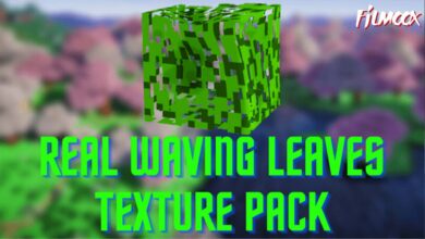 ماين كرافت مود Real Waving Leaves