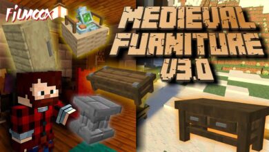 ماين كرافت مود Medieval Furniture