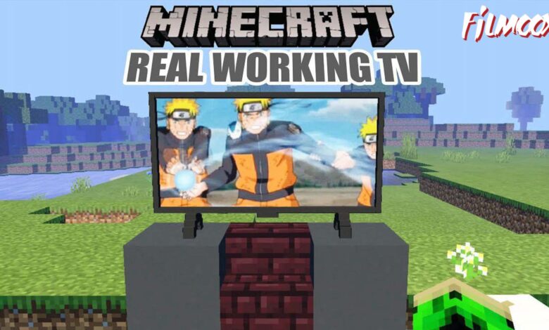 ماين كرافت مود Working TV