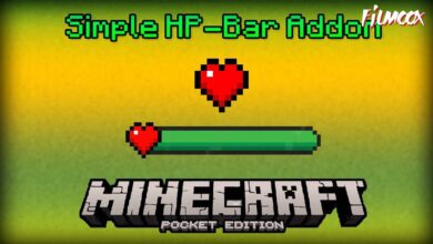 ماين كرافت مود Simple Health Bar