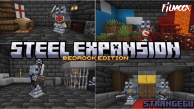 ماين كرافت مود Steel Expansion