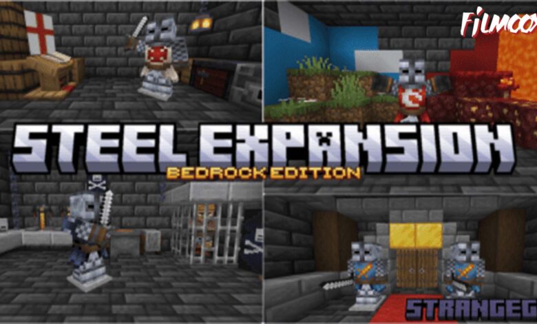 ماين كرافت مود Steel Expansion