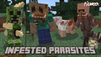 ماين كرافت مود Infested Parasites