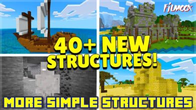 ماين كرافت مود More Simple Structures v1