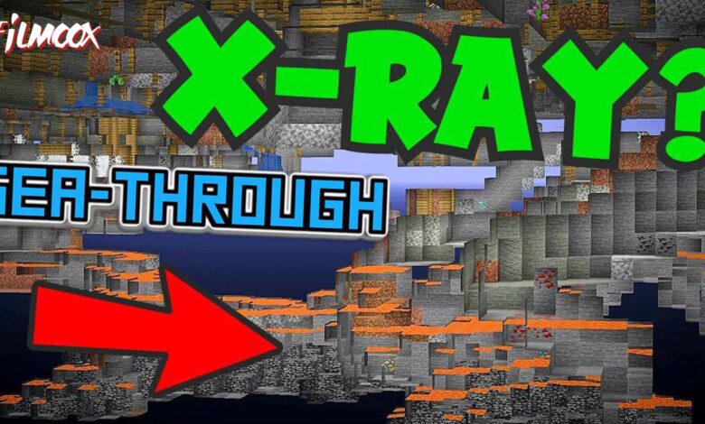 ماين كرافت مود Sea-Through X-Ray