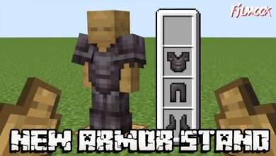 ماين كرافت مود New Armor Stand
