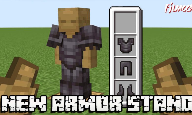 ماين كرافت مود New Armor Stand