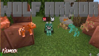 ماين كرافت مود Wolf Armor And Storage