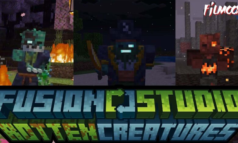 ماين كرافت مود Rotten Creatures Remake