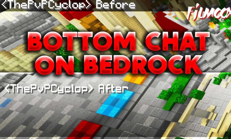 ماين كرافت مود Bedrock Bottom Chat