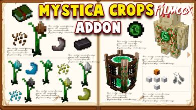 ماين كرافت مود Mystica Crops